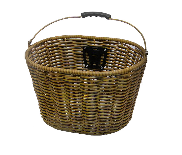 wicker bicycle baskets front