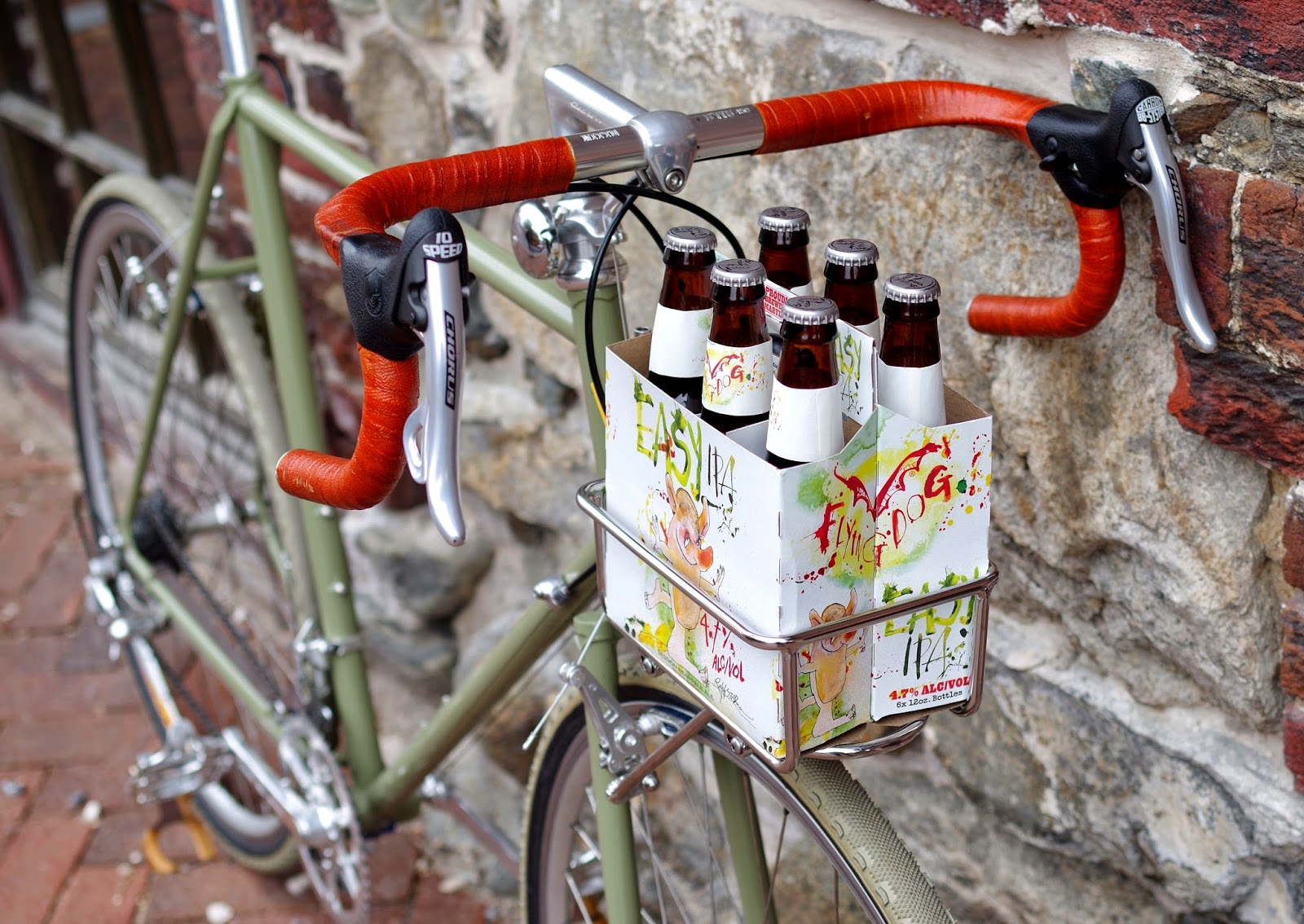 orange bike basket